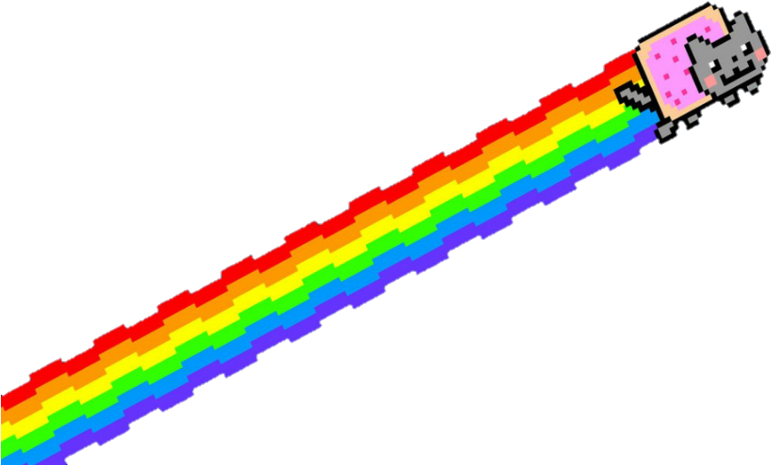#nyancat #kawaii #rainbow - Nyan Cat, HD Png Download PNG with transparent background