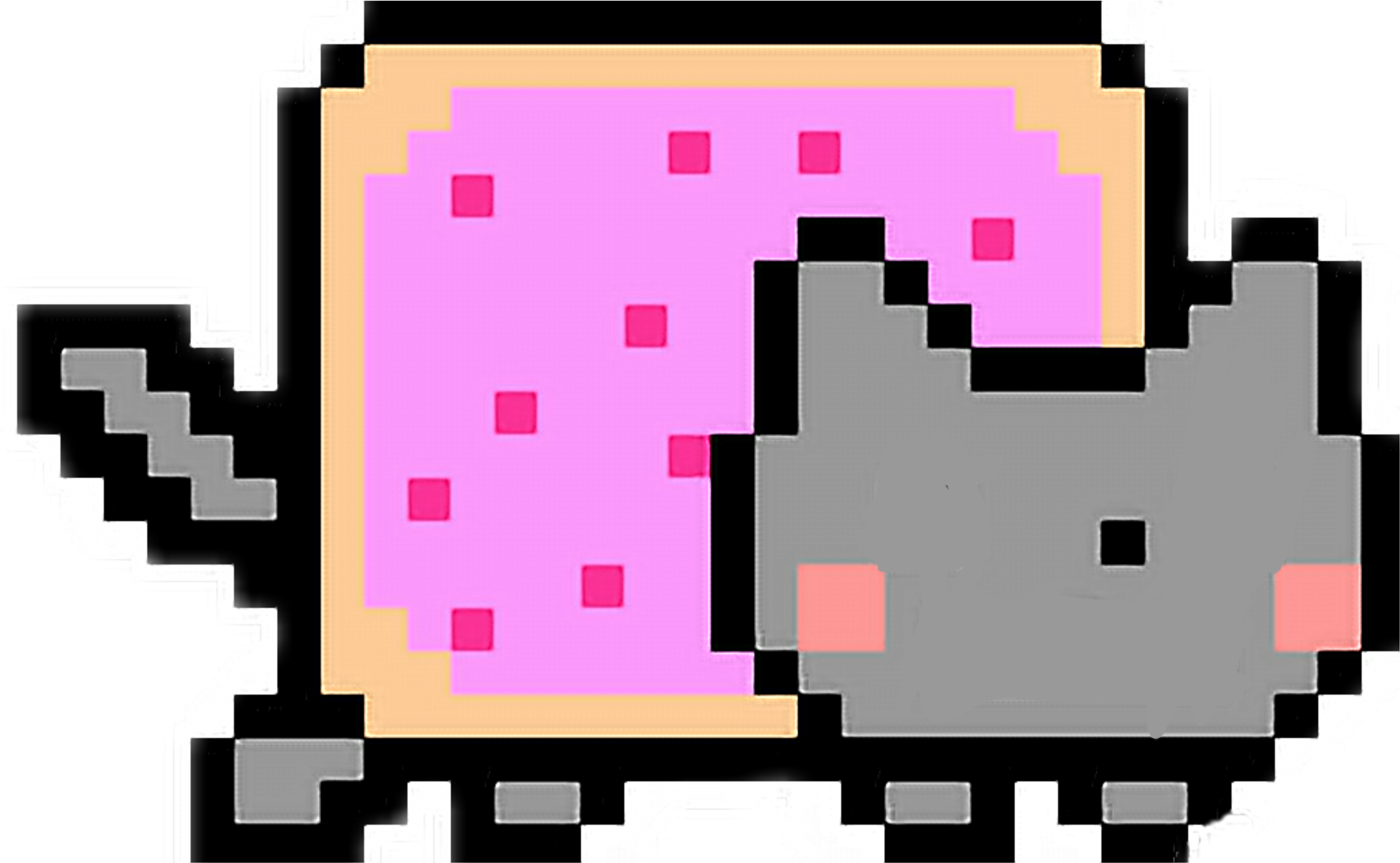 #freetoedit Nyan Cat Asset - Nyan Cat, HD Png Download PNG with transparent background