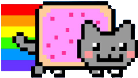 Nyan Cat Png Transparent - Nyan Cat Transparent Background, Png Download PNG with transparent background