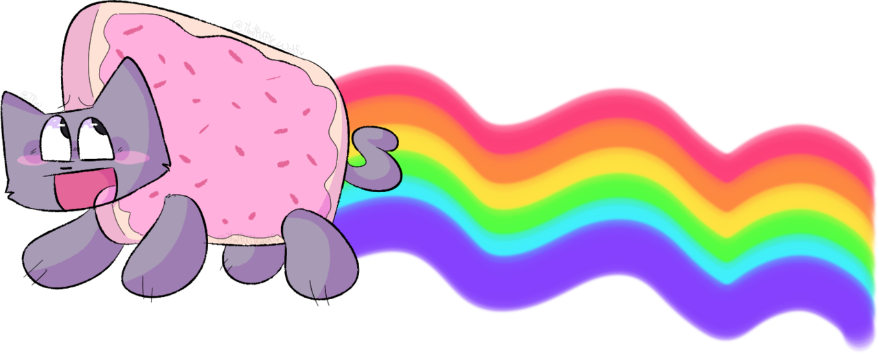 Nyan_ Cat_ Pop_ Tart_ Rainbow_ Trail