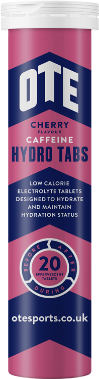 O T E Cherry Caffeine Hydro Tabs Product Packaging