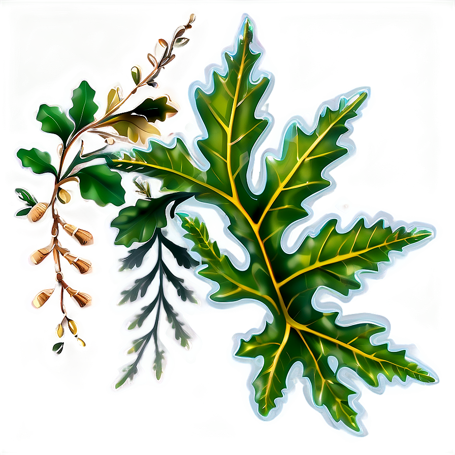 Oak Leaf Decoration Png 06292024