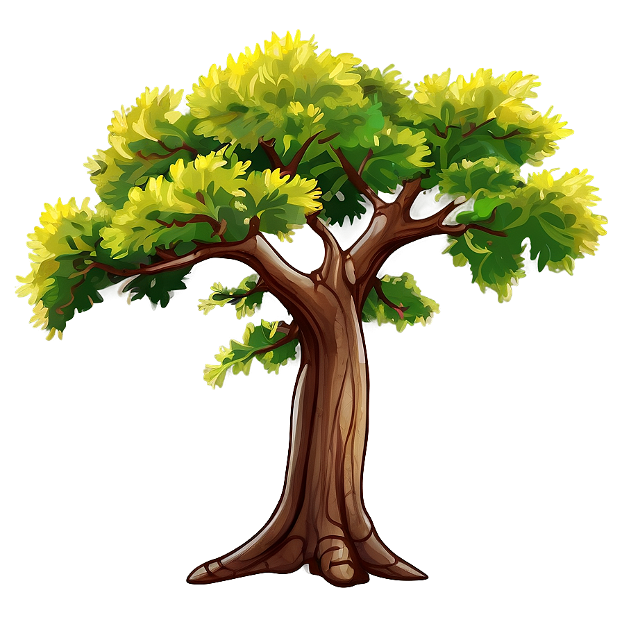 Oak Tree Elevation Art Png 42