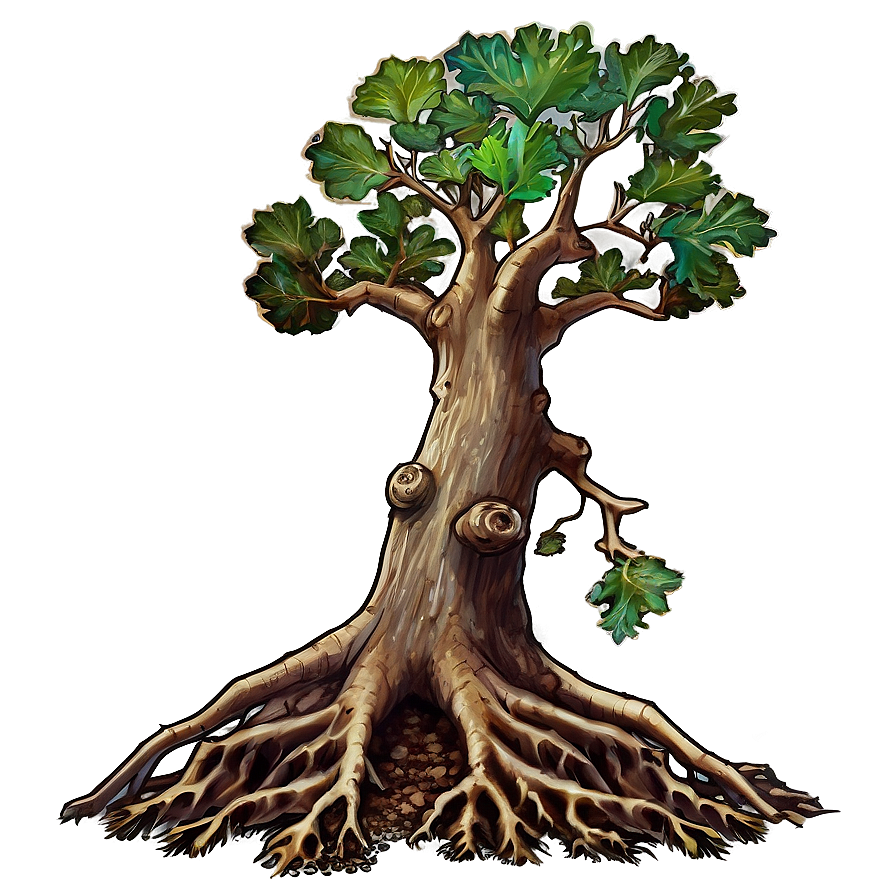 Oak Tree Root PNG opr PNG with transparent background