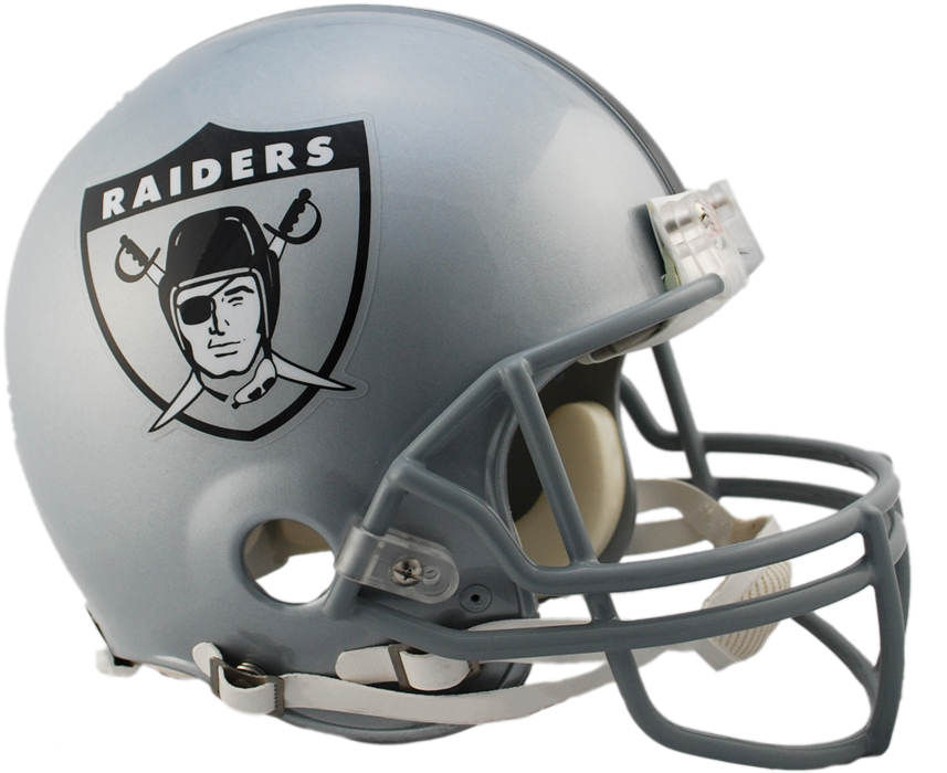 Oakland Raiders Vsr4 Authentic Throwback Helmet - Los Angeles Raiders Helmet PNG with transparent background