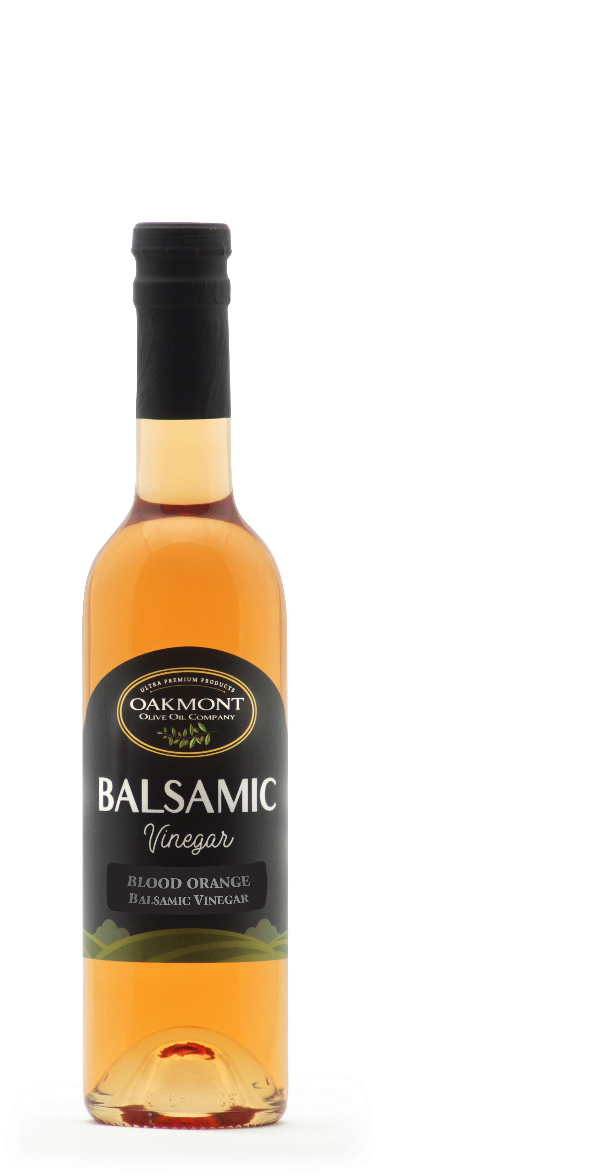 Oakmont Blood Orange Balsamic Vinegar Bottle PNG with transparent background