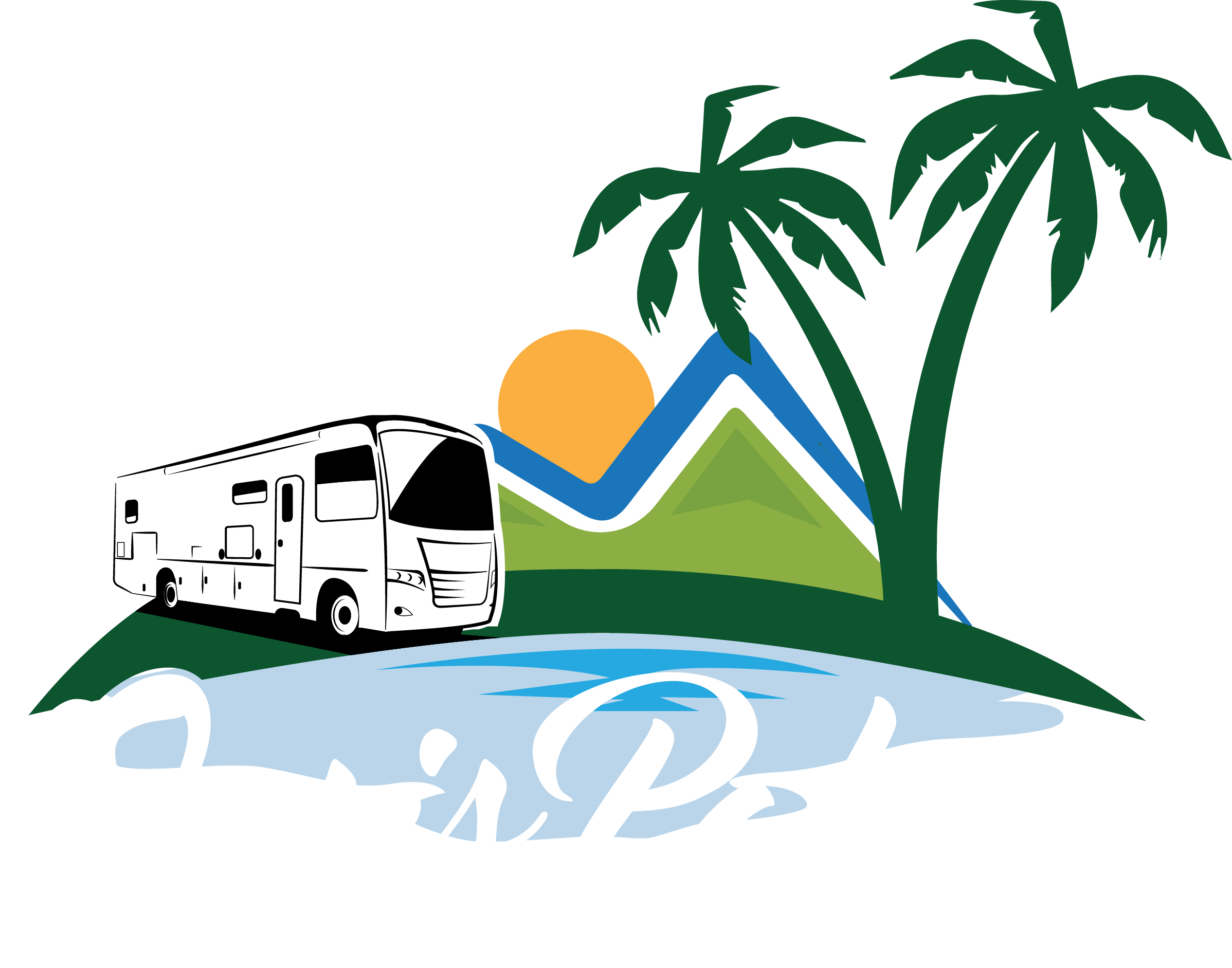 Oasis Palms R V Resort Logo PNG with transparent background
