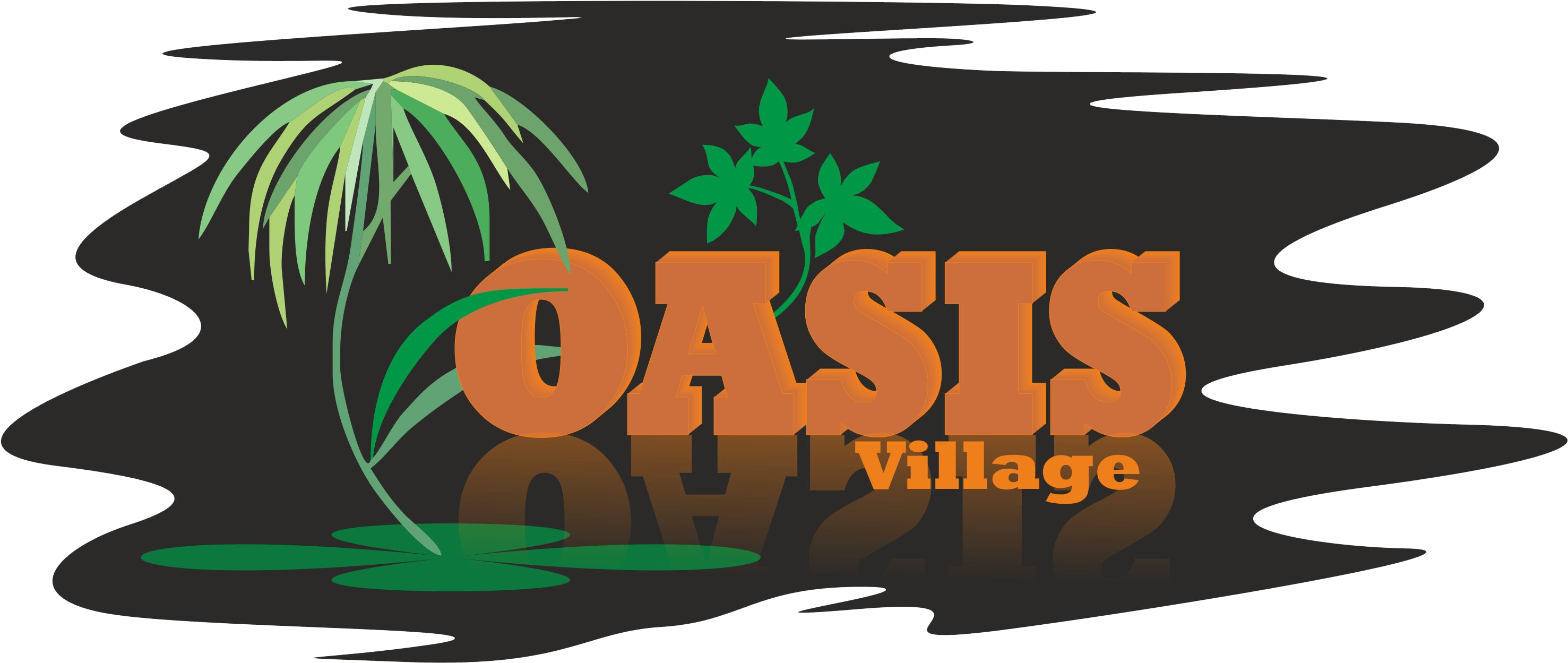 Oasis Village Graphic Logo PNG with transparent background