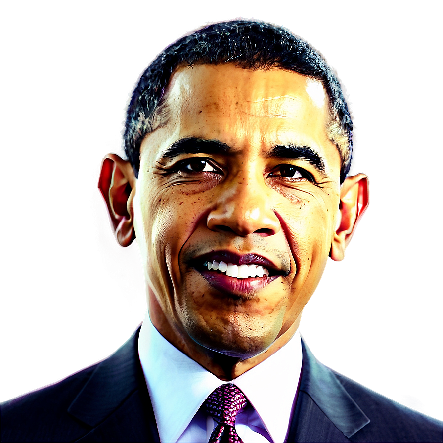 Obama Portrait PNG akl PNG image with a transparent background, free high-resolution download