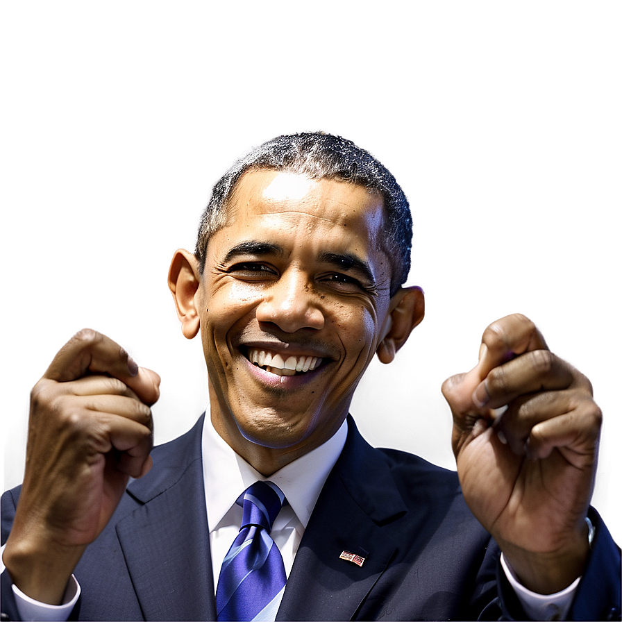 Obama Smiling PNG nyu PNG image with a transparent background, free high-resolution download