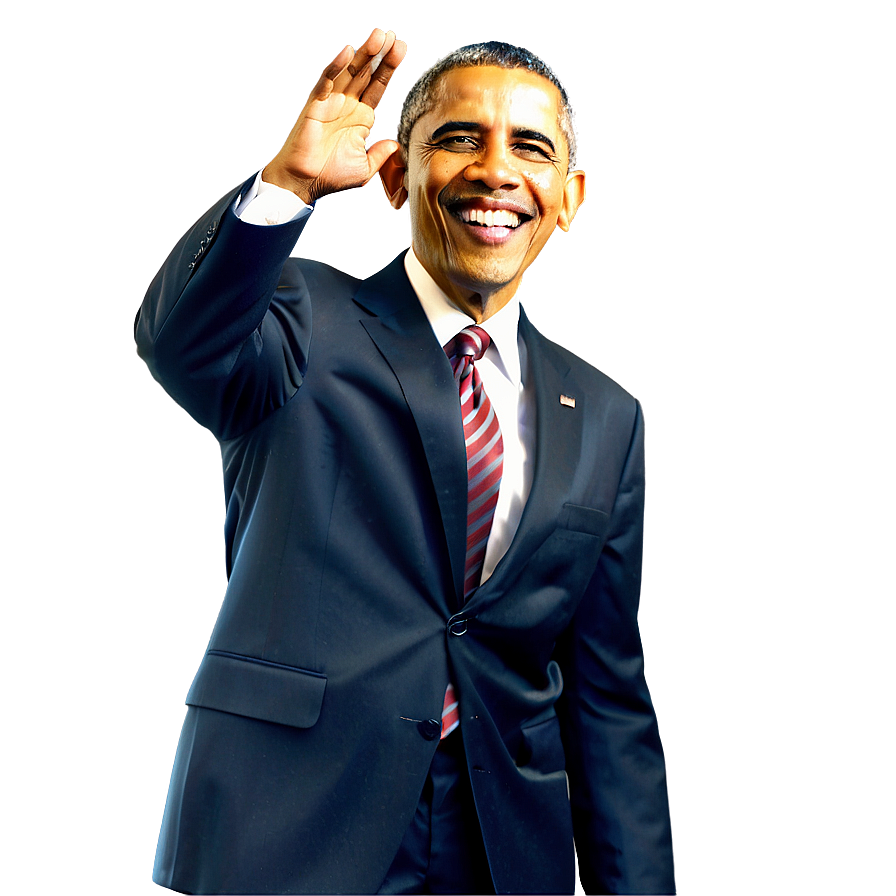 Obama Wave PNG 05242024 PNG image with a transparent background, free high-resolution download