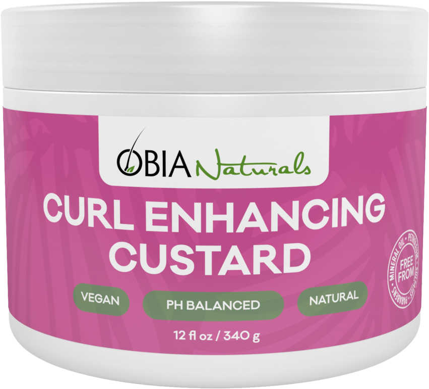 Curl Enhancing Custard - Obia Naturals Curl Enhancing Custard, HD Png Download PNG image with a transparent background, free high-resolution download