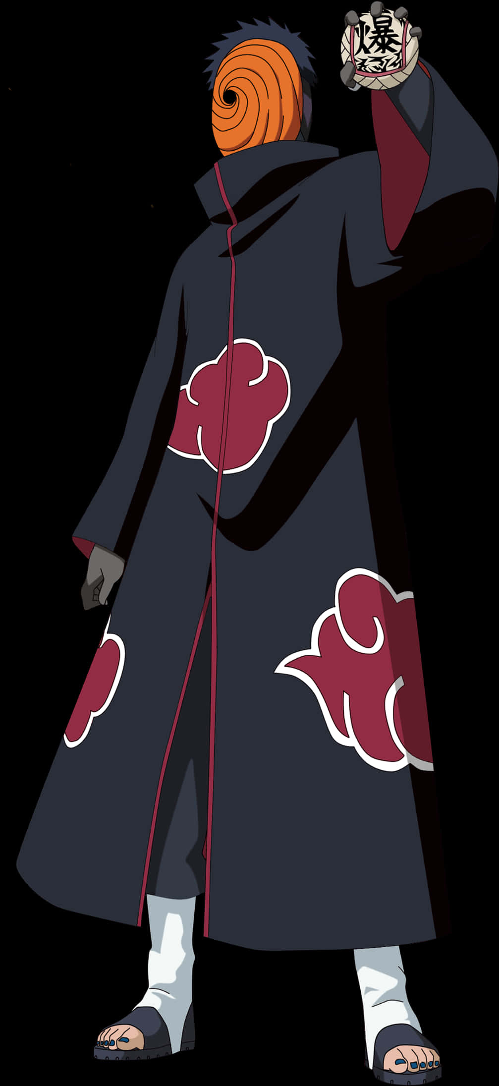 Obito Uchiha Akatsuki Member PNG with transparent background