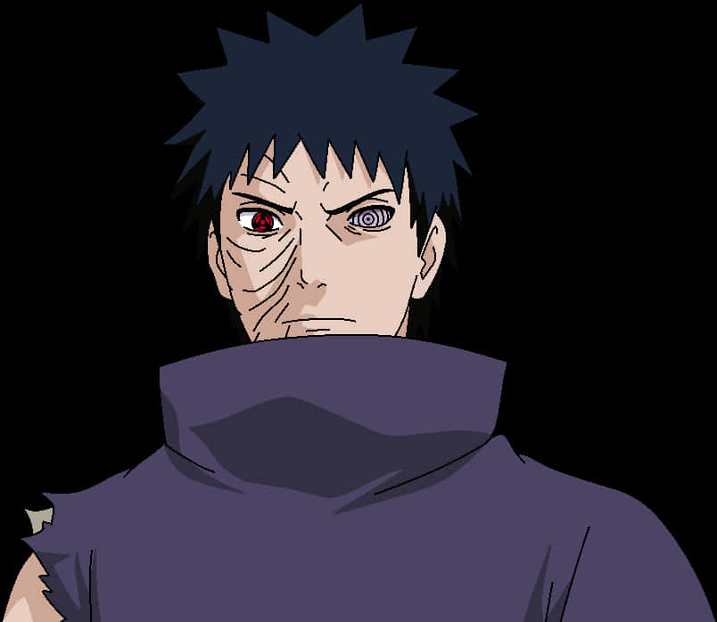 Obito Uchiha Anime Character PNG with transparent background