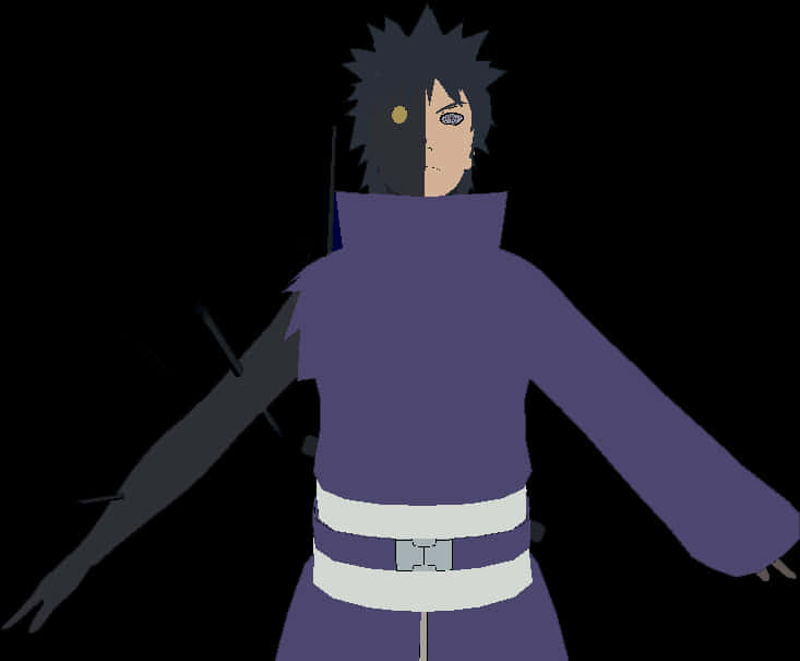 Obito Uchiha Anime Character PNG with transparent background