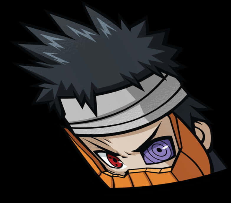 Obito Uchiha Anime Character PNG with transparent background