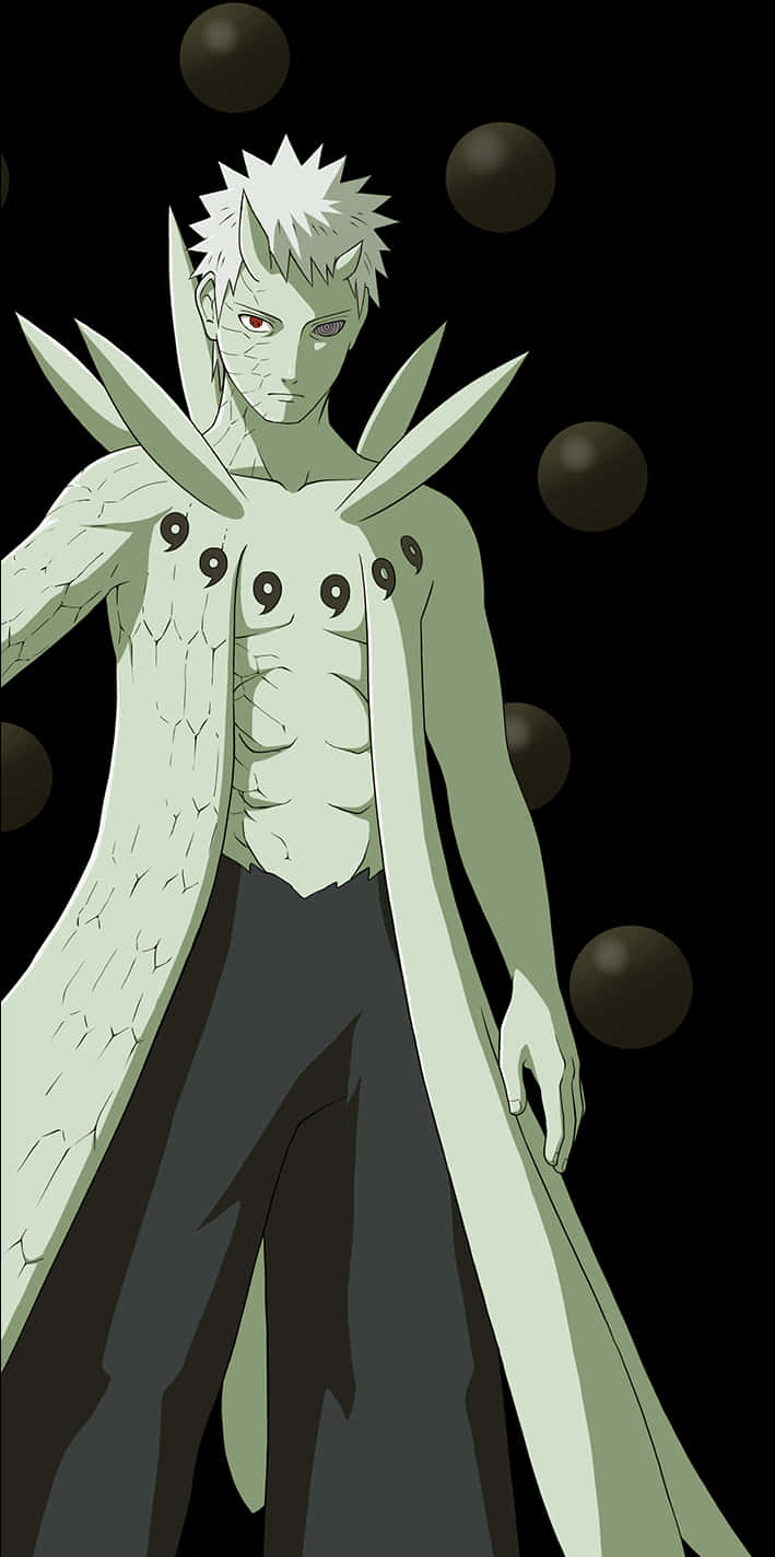 Obito Uchiha Transformed Anime Character PNG with transparent background