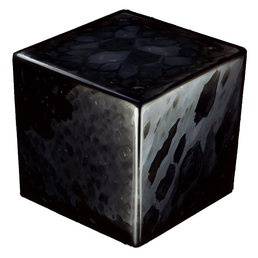 Obsidian Cube Block Png Cll