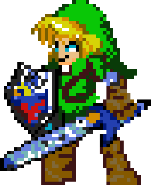 Ocarina Of Time Link - Link Pixel Art, HD Png Download PNG with transparent background