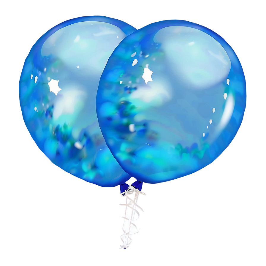 Ocean Blue Balloons Png 06122024