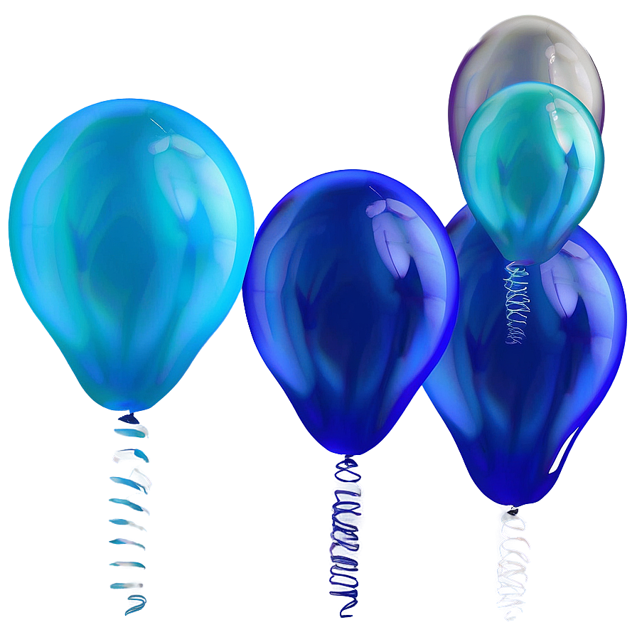 Ocean Blue Balloons Png 67