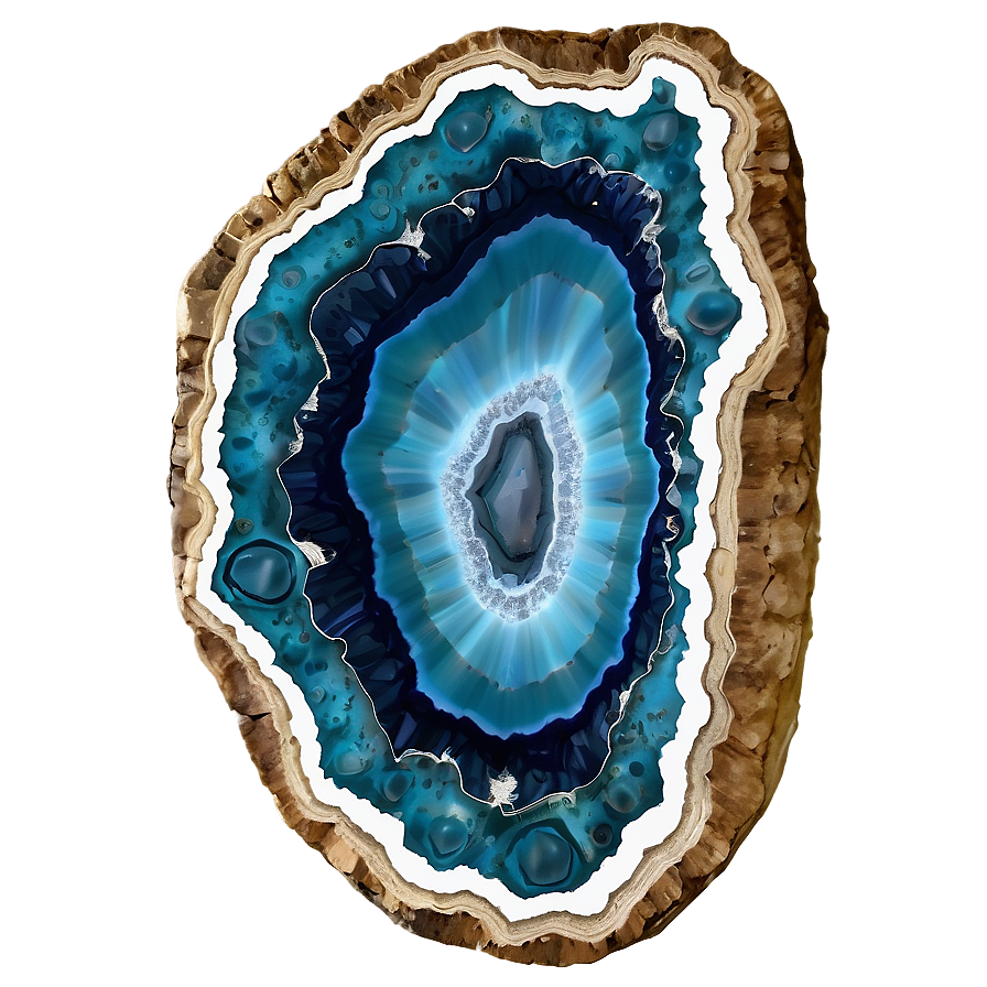 Ocean Inspired Geode Png 06282024