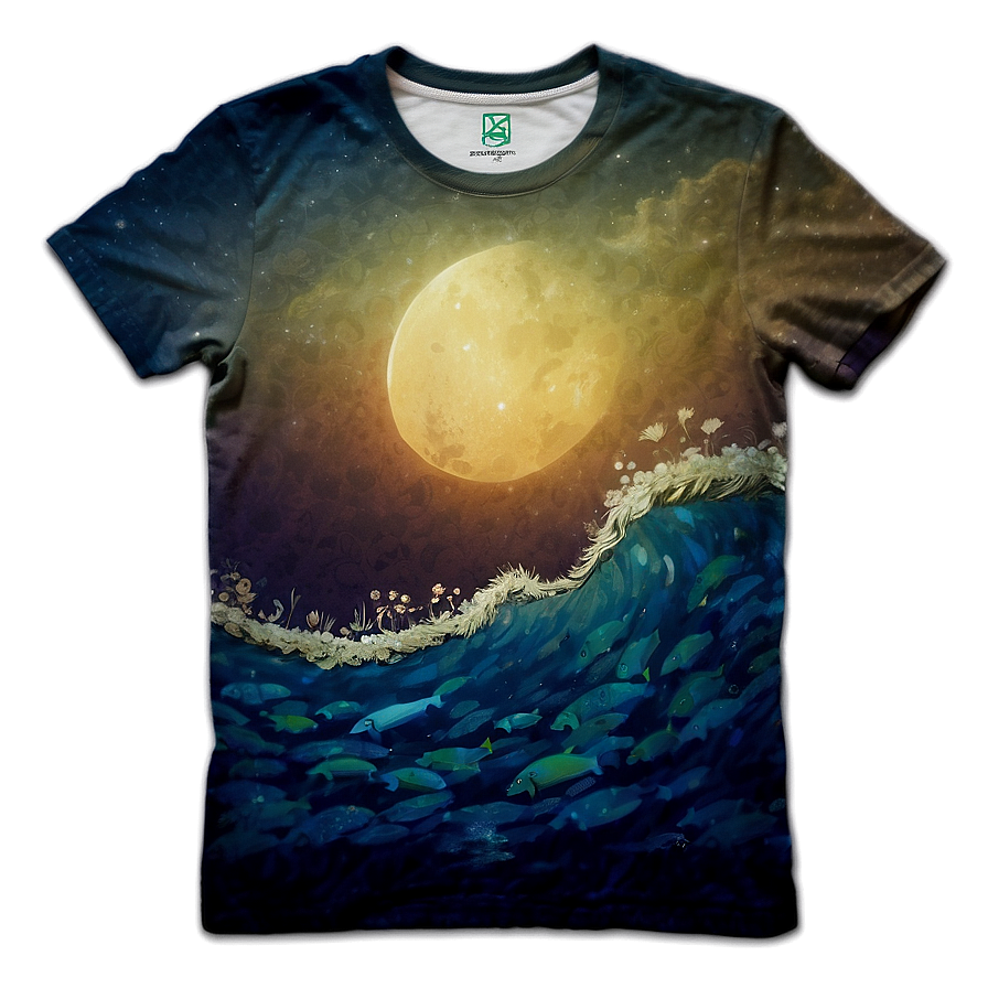 Ocean Inspired T-shirt Png 06282024