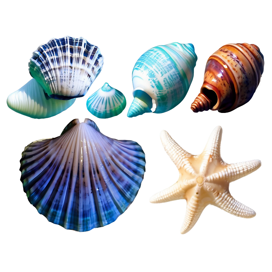 Ocean Shells Assortment Png 61