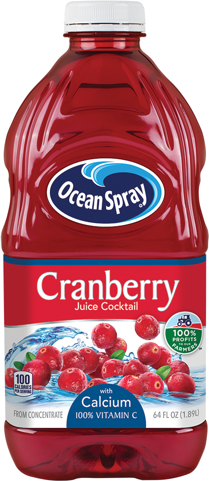 Ocean Spray Cranberry Juice Bottle