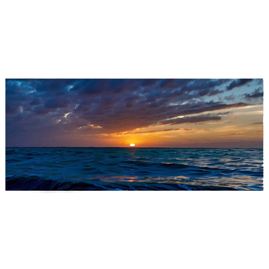 Ocean Sunset View PNG 05212024 PNG with transparent background