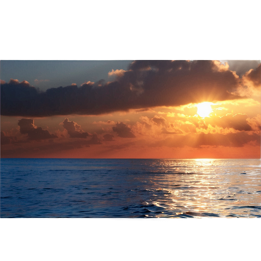 Ocean Sunset View Png 38