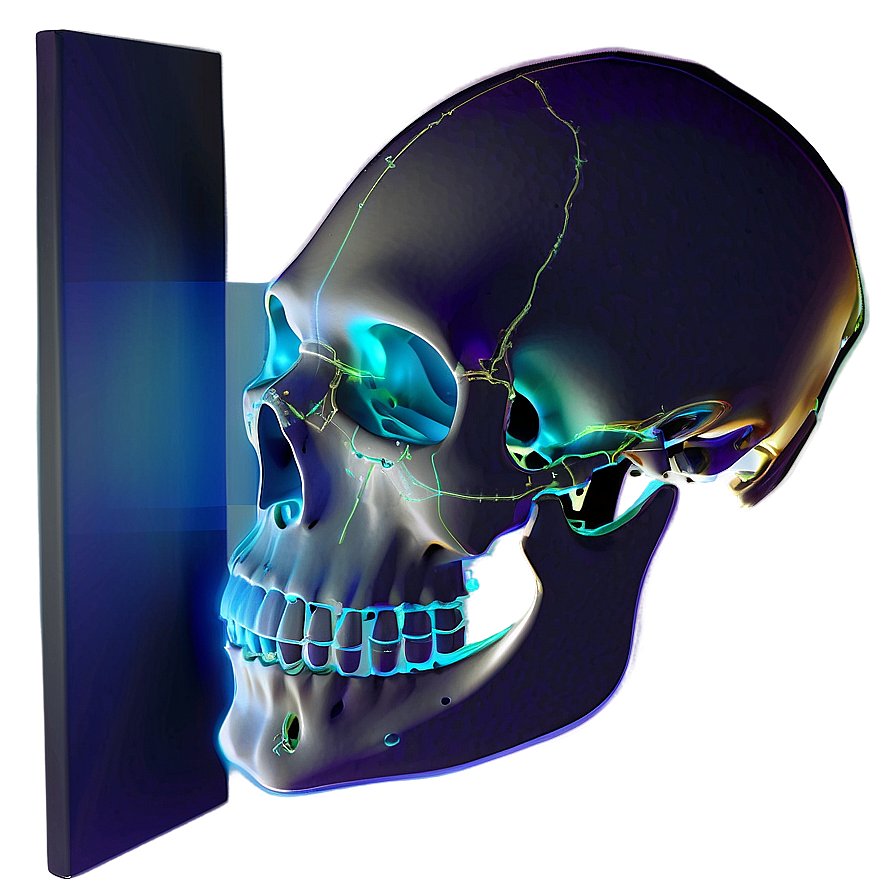 Oceanic Skull Visualization Png D