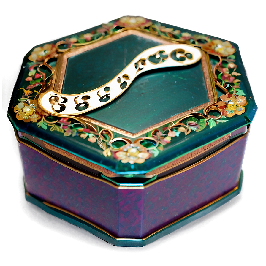 Octagonal Music Box Png 06282024