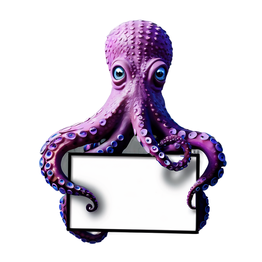 Octopus Holding Sign Png Big55