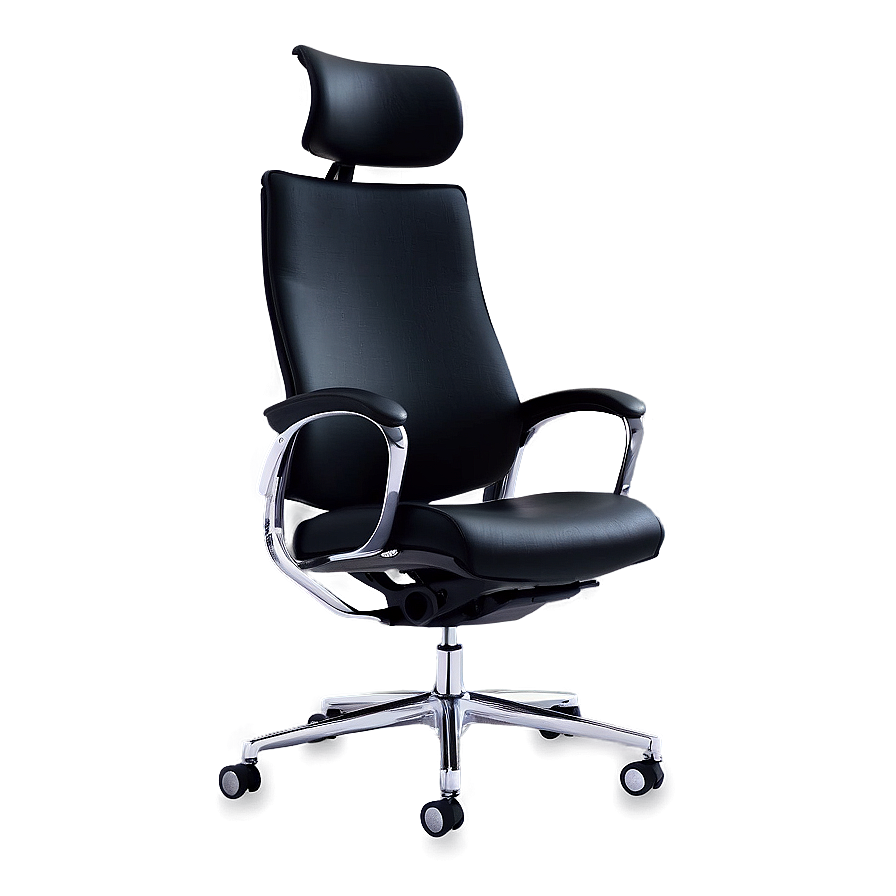 Office Chair With Headrest Png Obu