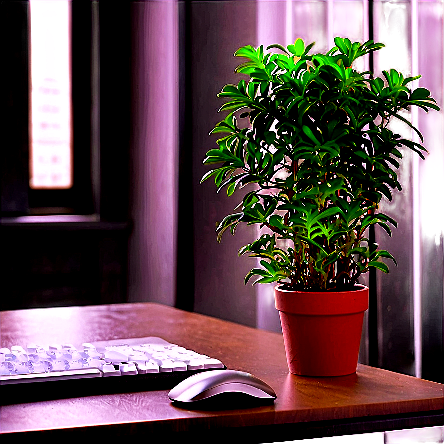 Office Desk Potted Plants Png 88