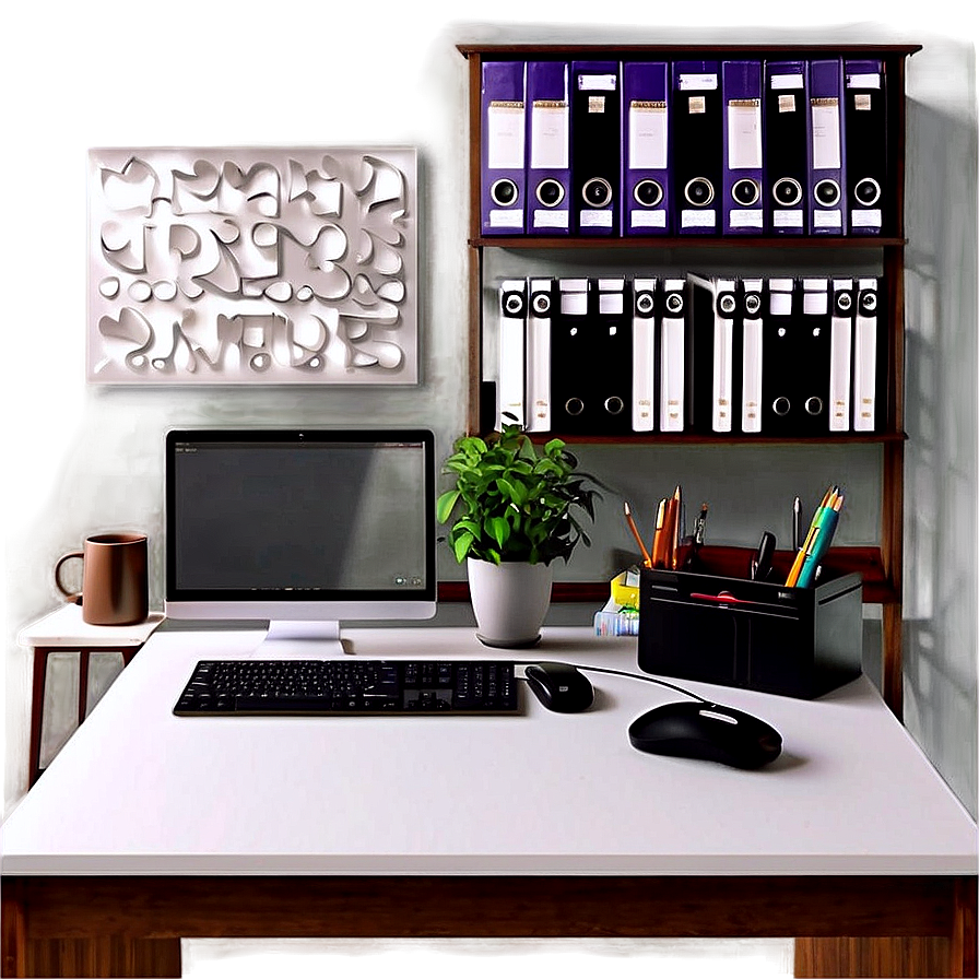 Office Desk Setup Ideas Png Fcr18