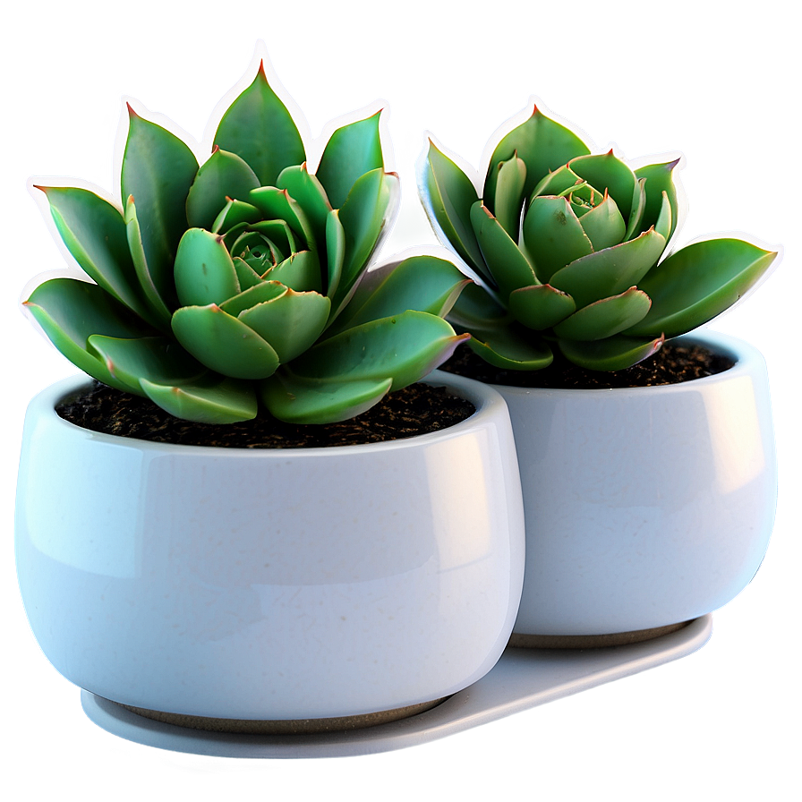 Office Desk Succulents Png 06212024