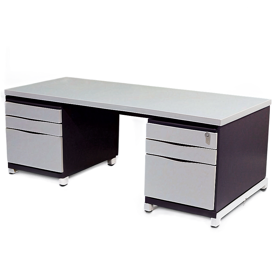 Office Desk With Drawers Png Fuh