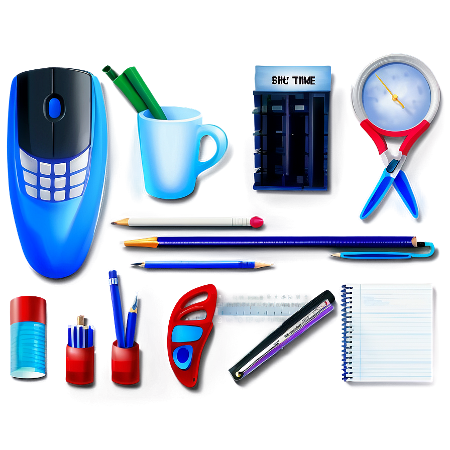 Office Supplies Essentials Png Tyy79