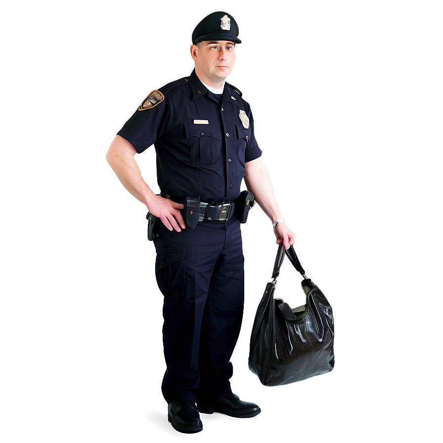 Officer With Evidence Bag Png 06252024