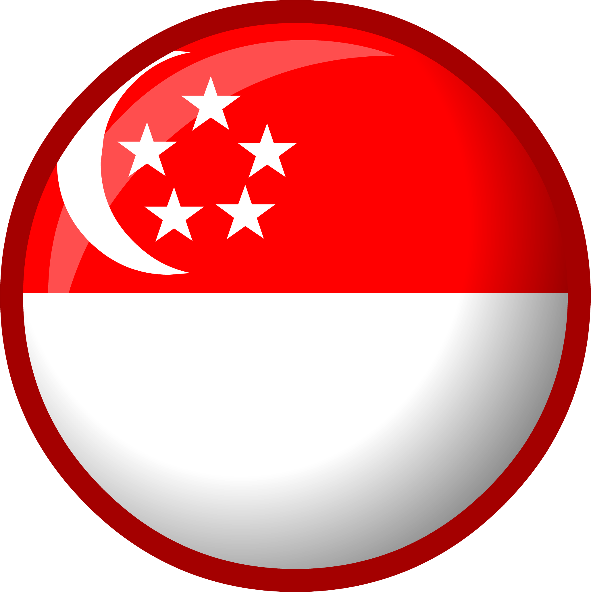 Official Club Penguin Online Wiki - Round Singapore Flag Png, Transparent Png PNG with transparent background