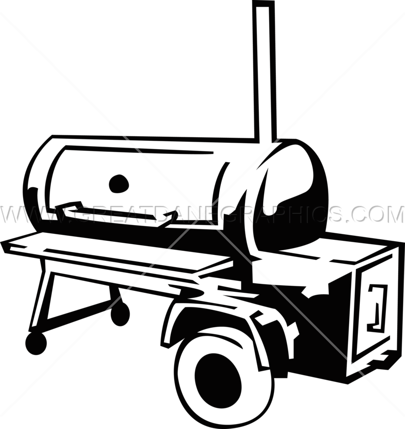 Black And White Bbq Smoker Clipart, HD Png Download PNG image with a transparent background, free high-resolution download