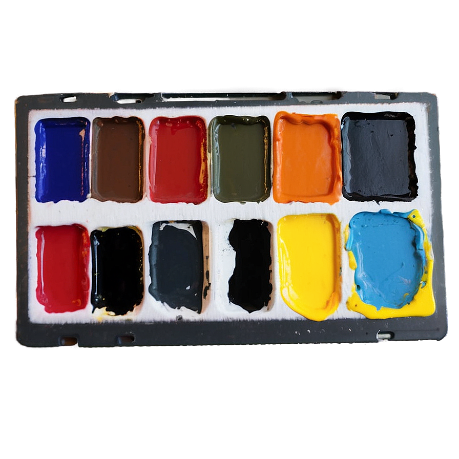 Oil Paint Palette PNG 6 PNG image with a transparent background, free high-resolution download