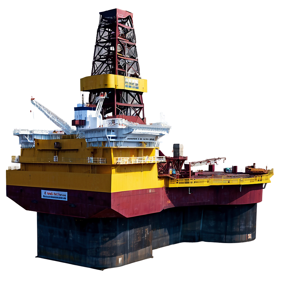 Oil Rig In Heavy Weather Png Dco22