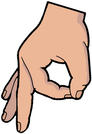 Okay Hand Gesture Illustration