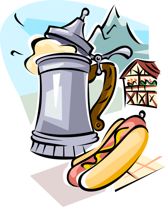 Oktoberfest Clipart Bratwurst - Oktoberfest, HD Png Download PNG with transparent background