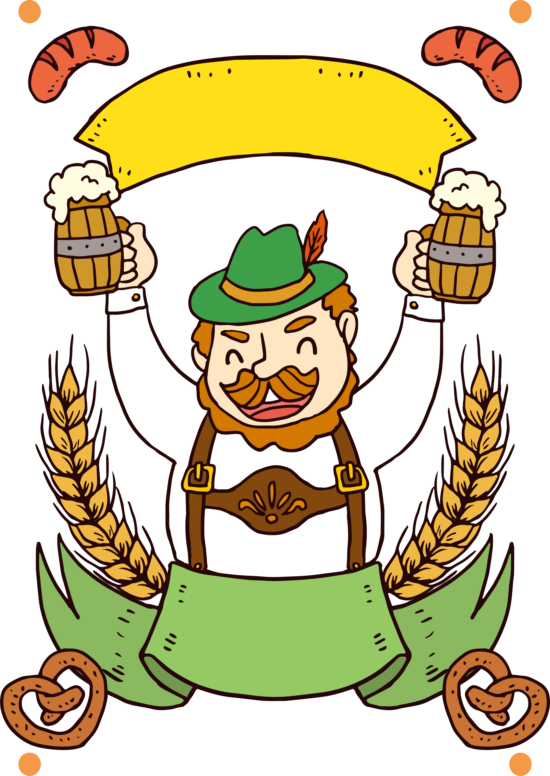 Germany Beer Clip Art Banner - Oktoberfest, HD Png Download PNG with transparent background