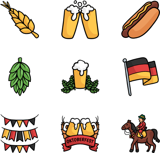Icons Free Vector - Oktoberfest Icon Png, Transparent Png PNG with transparent background