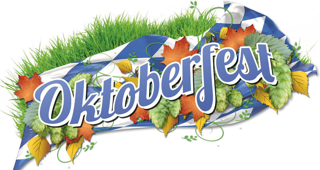 Oktoberfest Logowith Hopsand Leaves